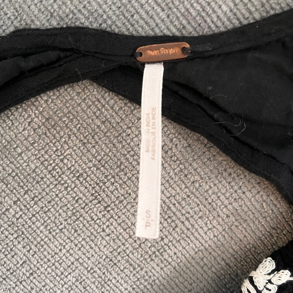 Free People Black and White Floral Mini Dress - Picture 2 of 4